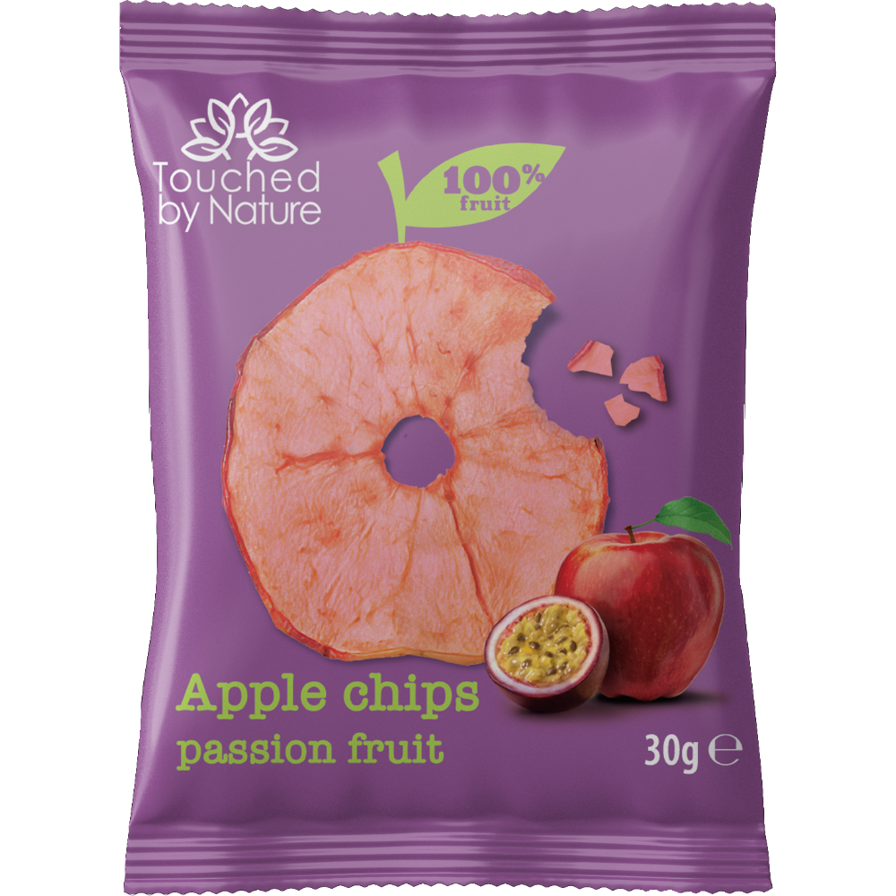APPLE CHIPS - PASSION FRUIT FLAVOUR OVEN-BAKED