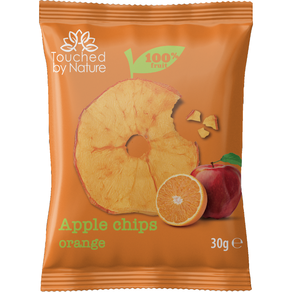 APPLE CHIPS - ORANGE FLAVOUR OVEN-BAKED